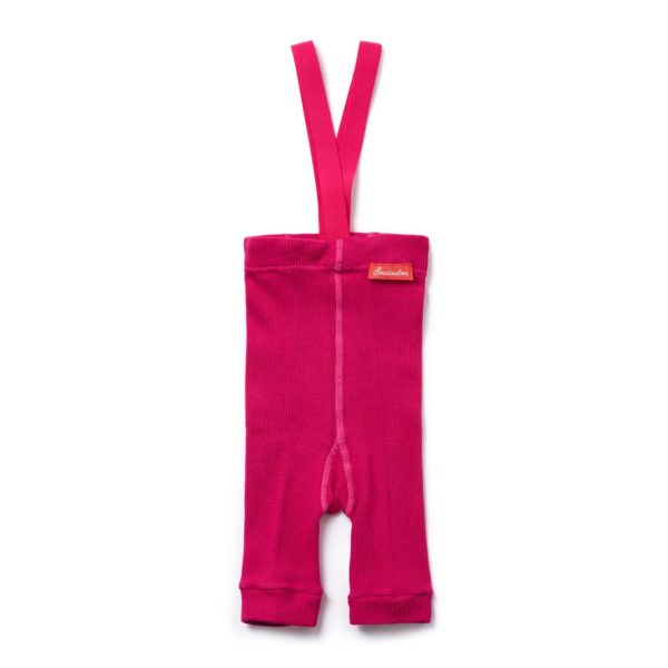 Kids' short tights with braces MAGENTA - Image 2
